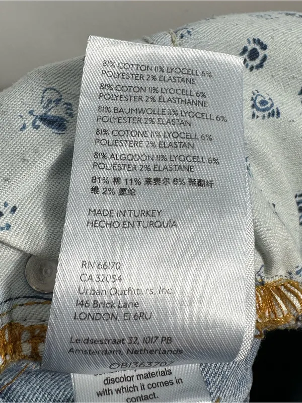 Pilcro Anthropologie High Rise Flare Jeans Womens 25 Medium Wash Stretch‎ Denim - Image 15