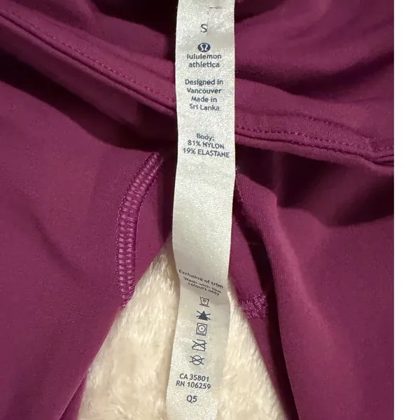 Lululemon Tight Stuff Tight II Berry Purple High Rise Running Leggings‎ Womens 6 - Image 6
