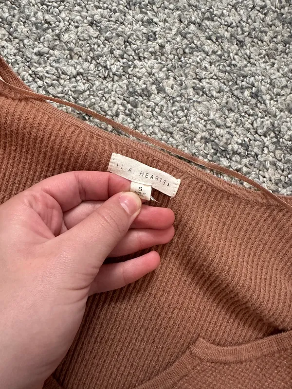 LA Hearts Tan Notch Shirt - Image 2