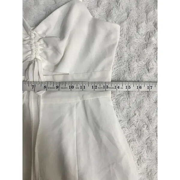 NWOT Lulus The Way to Love White Ruffled Cutout Summer Bridal Maxi Dress S - Image 8