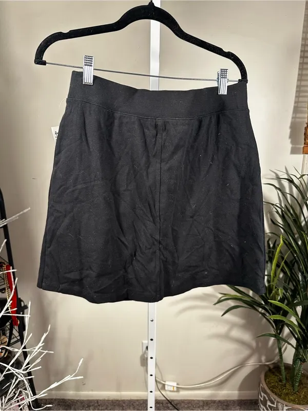 X73. Fresh Produce Black Women's Casual Sweat Skirt - Image 5