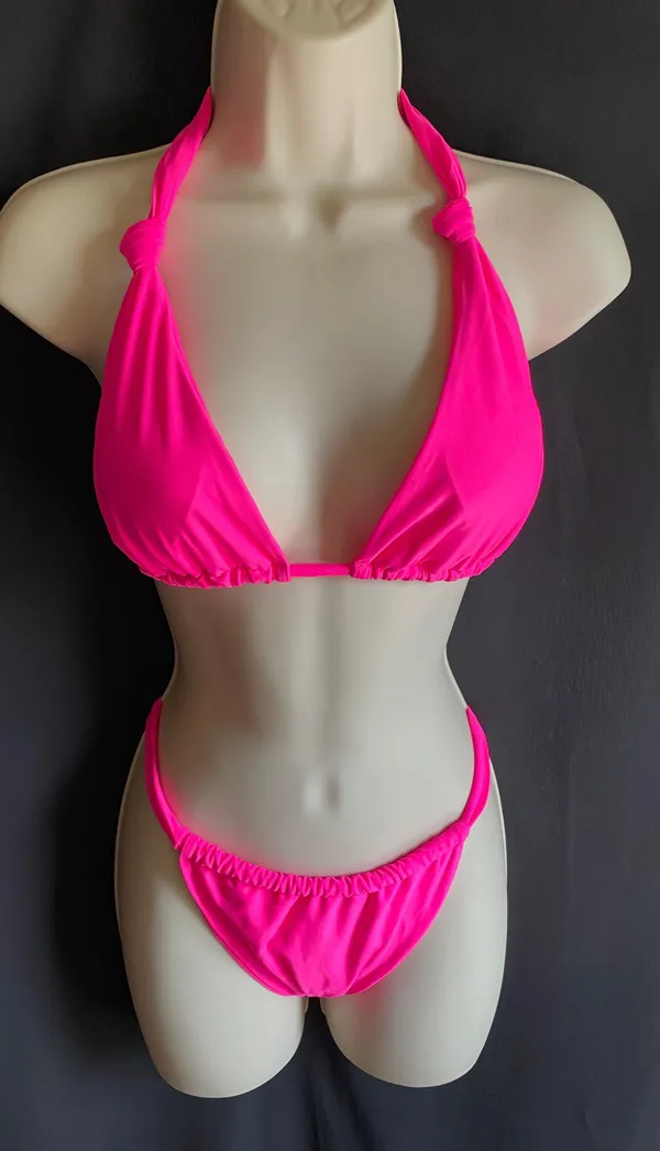 Pink Two Piece Bikini Size XL - Image 2