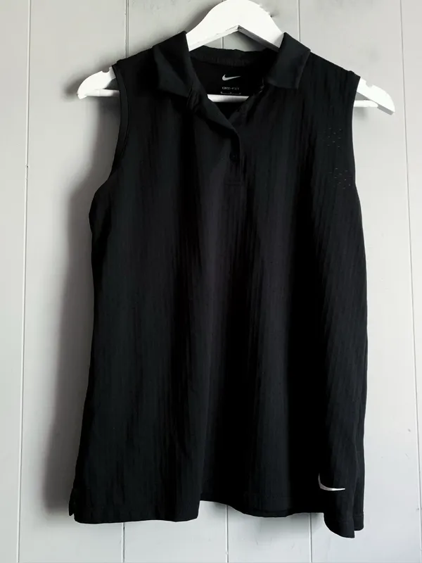 NIKE Women's Victory Sleeveless Swoosh Golf Polo M - Image 2