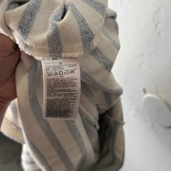Old Navy Romper Terry Cloth Medium Striped‎ Tank Sleeveless Drawstring Pockets - Image 8