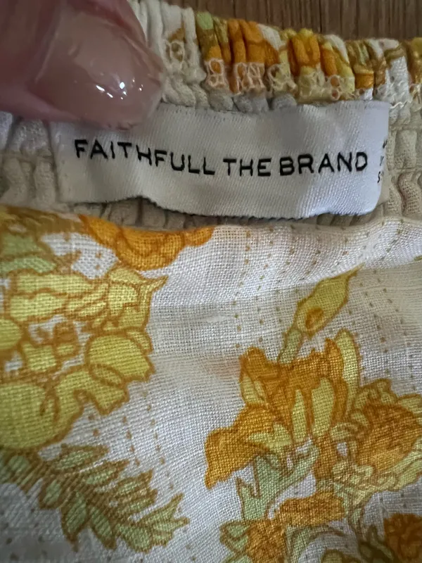 Faithfull the brand Gamora Midi Dress Linden Floral Print SIZE M - Image 5