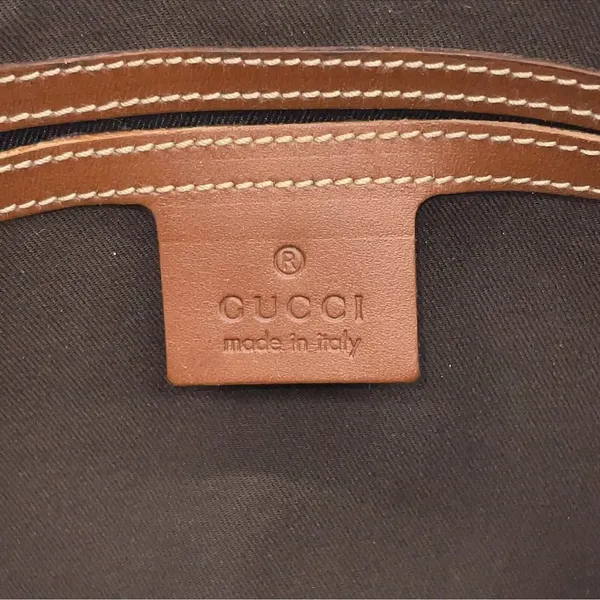 Gucci Cream and Brown Tote Bag with Signature GG Monogram - Image 12