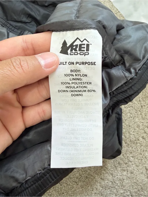 Rei Co-op Women’s Down Vest Puffer Sleeveless Full Zip Lightweight in Black L - Image 8