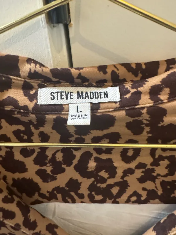 Steve Madden leopard print blouse - Image 2