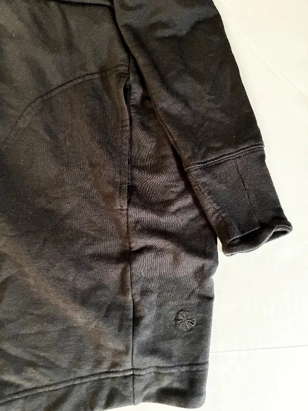 Athleta Pranayama Restore Wrap - Black Oversized Draped Cardigan - XS Runs Large - Image 6