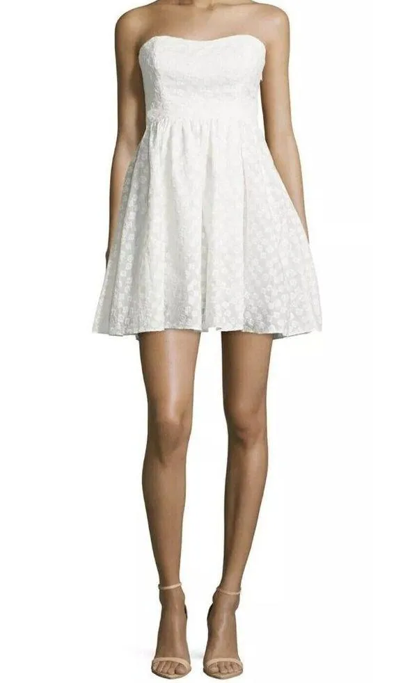NWT Women's Plenty by Tracy Reese Strapless Floral Fit & Flare Dress Sz 12 - Image 4