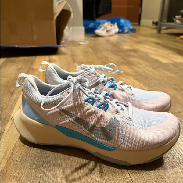 Nike JUNIPER TRAIL Running 2 NEXT NATURE 'PEARL PINK RACER BLUE' Women's - Image 10