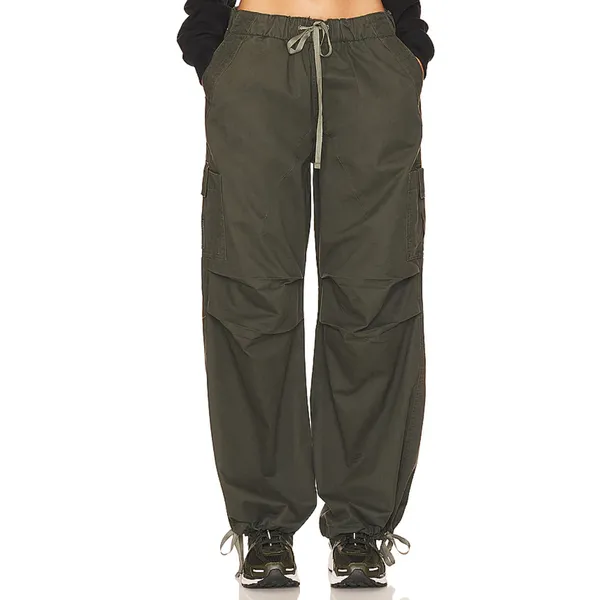 Superdown Army Green Cargo Pants Small Baggy Wide Leg Jogger Revolve $82 NEW - Image 2