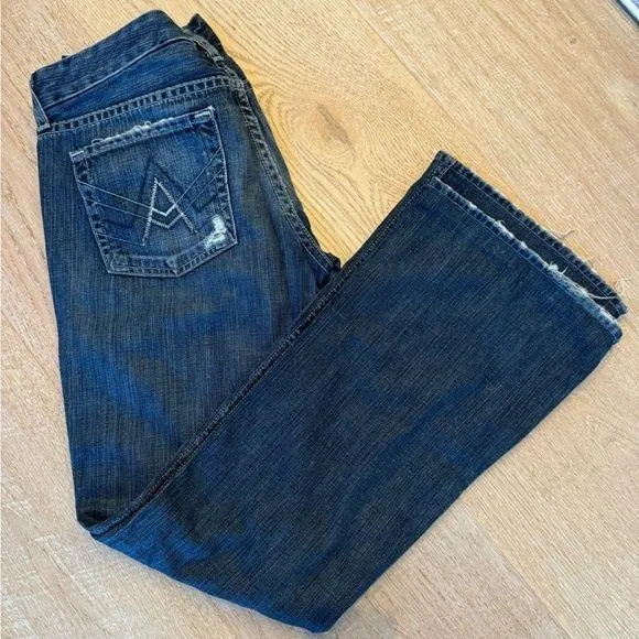Seven 7 for all Mankind A Pocket Original Bootcut Dark Wash Jeans - Image 2