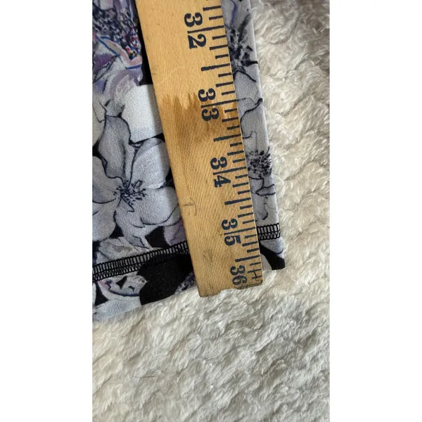 Lululemon align High Rise Floral Leggings Black Grey Purple Size 4 - Image 5