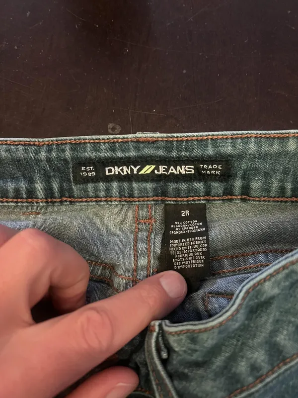 DKNY Jeans Bootcut Jeans Womens 2 Medium Wash Blue Stretch Denim Regular Fit - Image 9