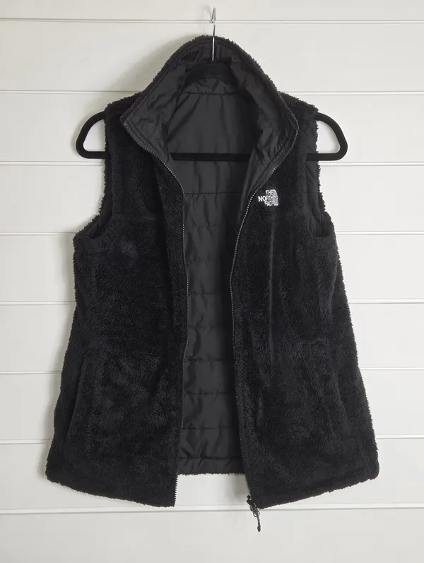The North Face Reversible Black Quilted Puffer Vest Size S - Image 5