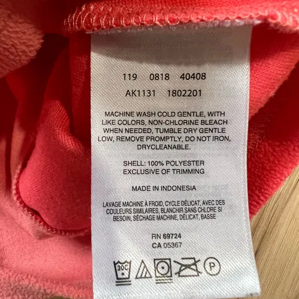 Columbia women’s Pink and Gray Quarter-Zip Sweatshirt size XL - Image 3