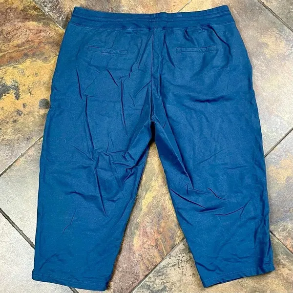 Weintee Women’s Blue Cropped Pants XX Large Plus Size XXL - Image 8