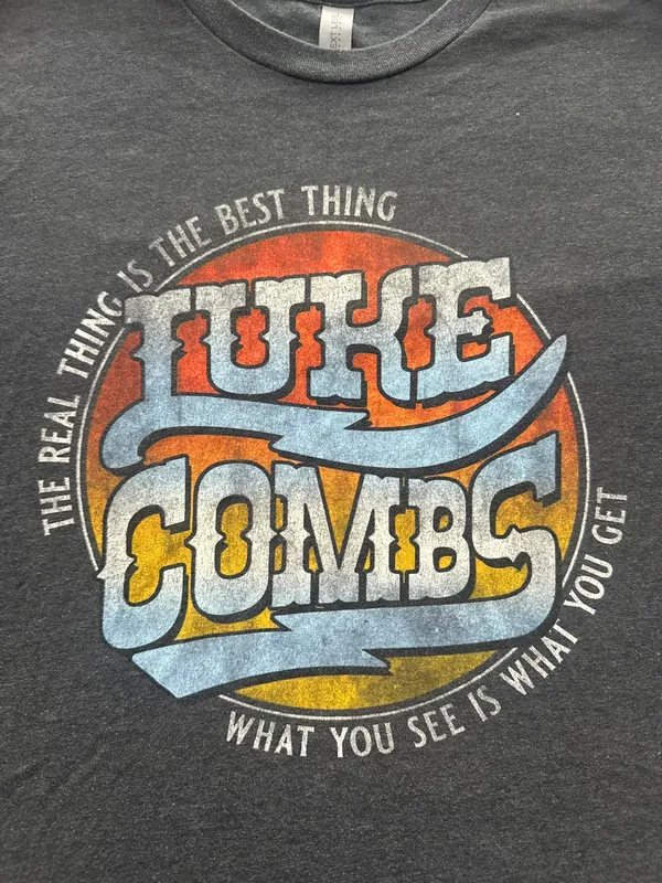 Luke Combs Shirt Gray - Image 4