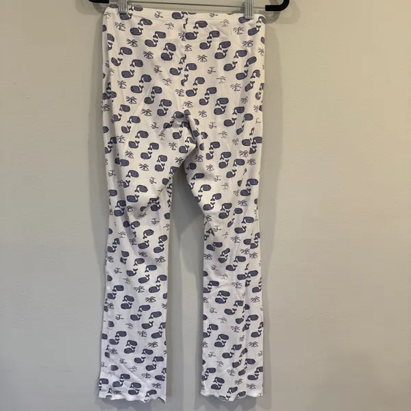 Roller Rabbit Moby Whale Pajamas Set Womens Blue White Pima Cotton PJs - Image 11