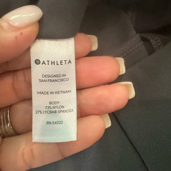 ATHLETA Stellar Crop Pant Charcoal Gray Size Small‎ - Image 3