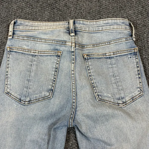 Rag & Bone Light Blue‎ Wash Ankle Skinny Cropped Jeans Womens 26 - Image 3