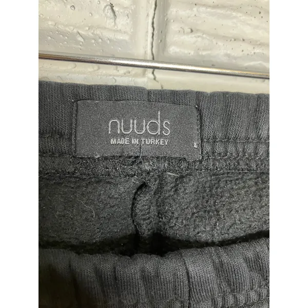 Nuuds‎ Sweatpants Women Large Black Excellent Fleece Lined Joggers athleisure - Image 3