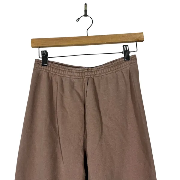 SKIMS Boyfriend Solid Sweatpants Brown Loungewear Elastic Waist Cuffs Size XS - Image 2