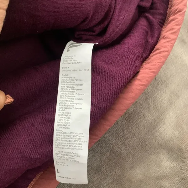 Fabletics Mallory Fleece colorblock Pullover size L - Image 5