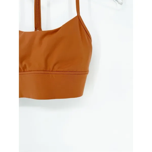 Lululemon Y Flow Nulu Low Impact Sports‎ Bra Women's 4 Sable Activewear - Image 5