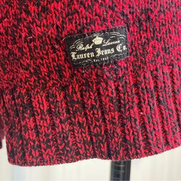 Ralph Lauren Vintage 90s Y2K Hand Knit Holiday Sweater ASO Phoebe Buffay on Friends - Image 4