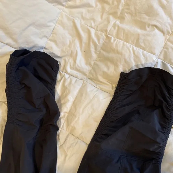 Athleta Black Drawstring Elastic Waist Pants With Pockets Size 8 - Image 8