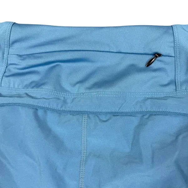 Blue Running Shorts Womens Athletic Zip Pocket Workout Activewear - Image 5