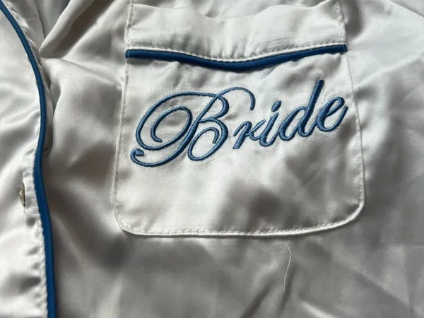 Lulu's white lare satin bride top - Image 7
