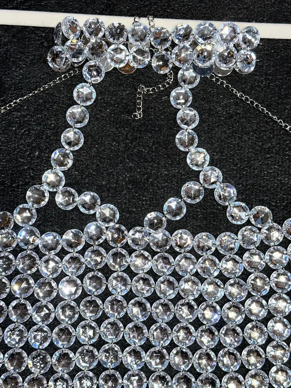 Boutique Rhinestone top - Image 5