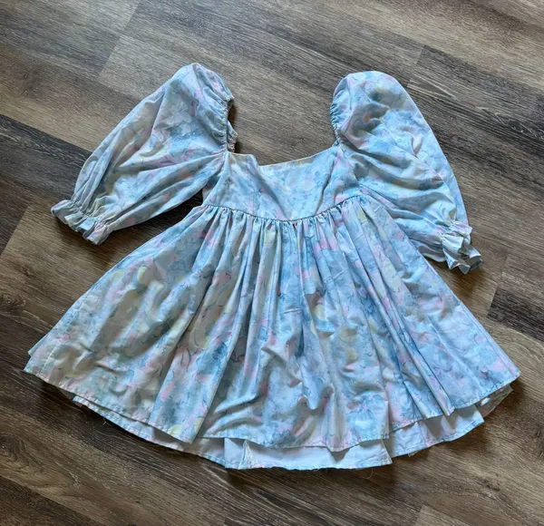 Cute Tie Dye Printed Dress Multiple Size M - Image 2