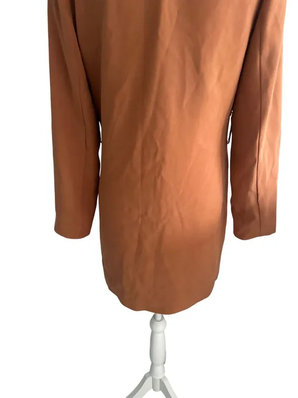LOVERS AND FRIENDS Tan Long Sleeve Blazer Dress Size Small - Image 6