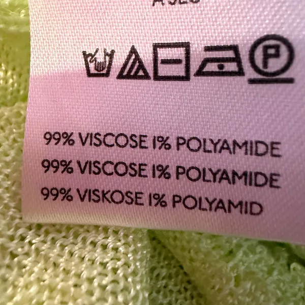 Anthropologie Ruffle Open Knit Sweater Womens Large Lime Green Feminine Coquette - Image 10