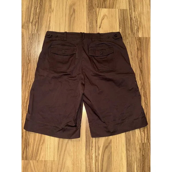 NikeY2K ACG Hiking Shorts Size 10 Women Brown Conditions‎ Gear Floral Embroidery - Image 6