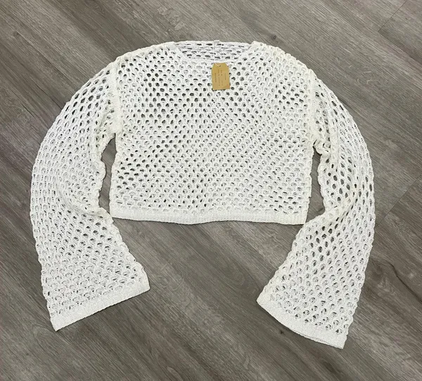 White Bikini Cover Up Beachswear Size XS - Image 2
