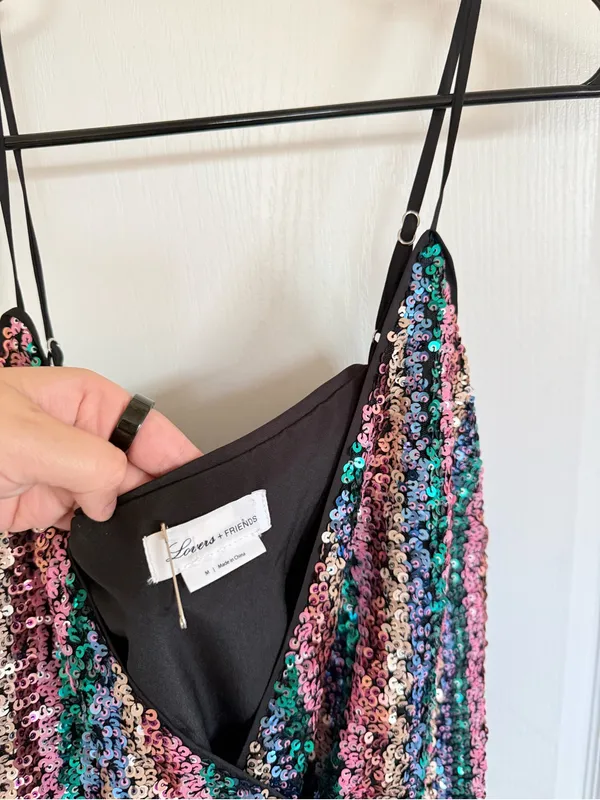 Lovers & Friends Leo Cami Sequin Bodysuit - Image 5