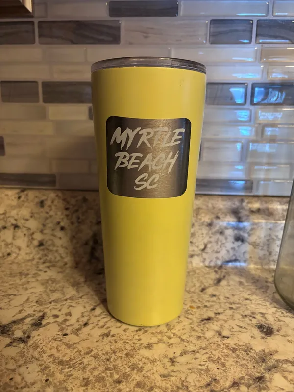Yellow Turtle Tumbler - Image 2