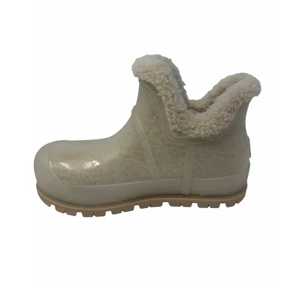 Ugg Raincloud Clear Waterproof Rubber Wool Lined Rain Boots Natural Size 7 NWOT - Image 13