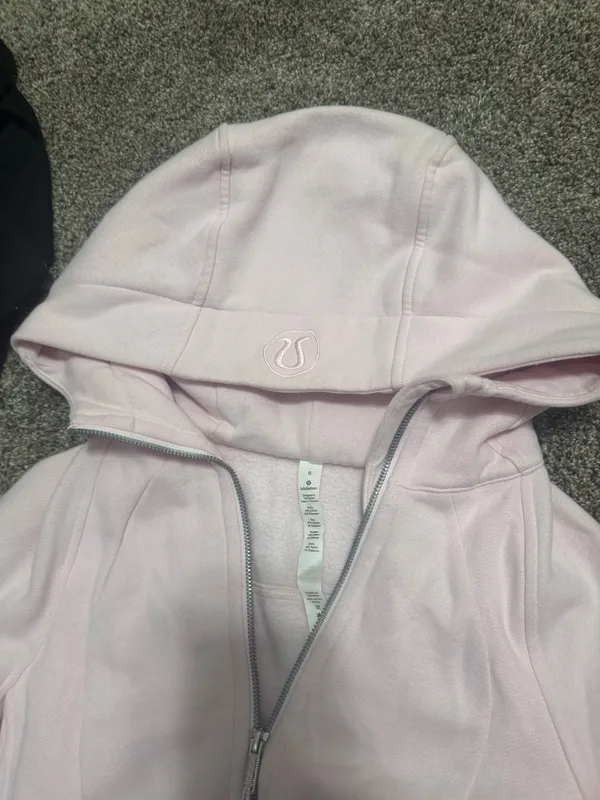 Lululemon Scuba Full-Zip Hoodie Light Pink - Image 4