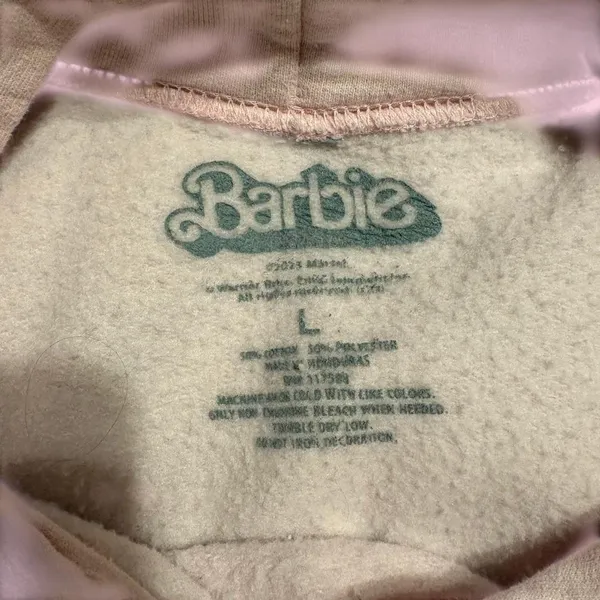 Rue 21 Pink Barbie hoodie - Image 2