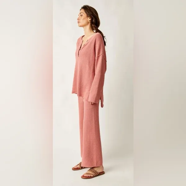 Free People Hailee Sweater Set - Soft Heather pink S - Image 2
