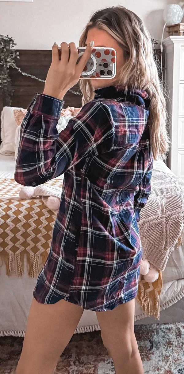 Forever 21 Flannel Mini Dress - Image 3