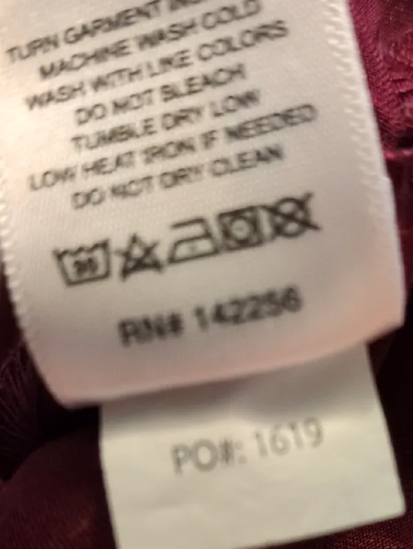 Figs Burgundy Catarina One-Pocket Scrub Top Size Large - Image 6