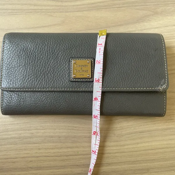Dooney & Bourke Charcoal Leather Wallet - Image 11