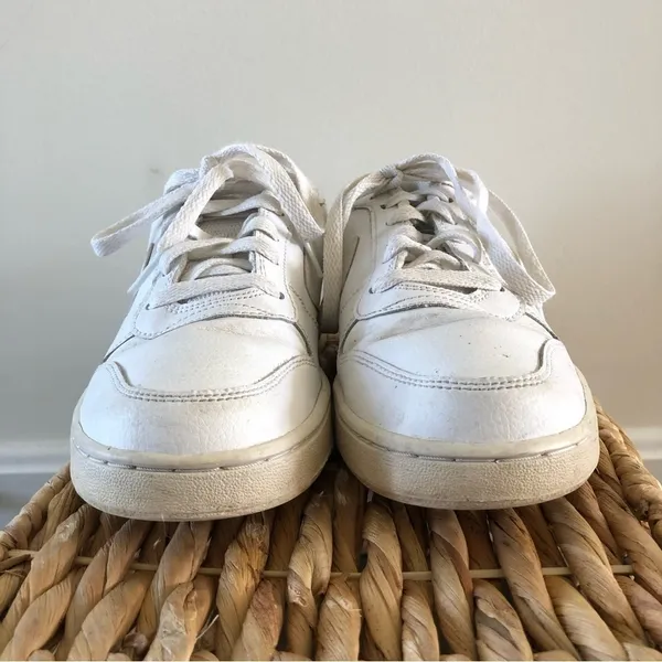 Nike Ebernon Low‎ Triple White Sneakers 7.5 - Image 6